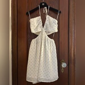 American Eagle Floral Mini Dress with Cutouts Medium